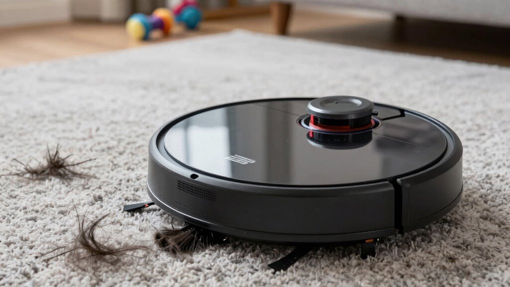 pet hair tangles reduce vacuum efficiency