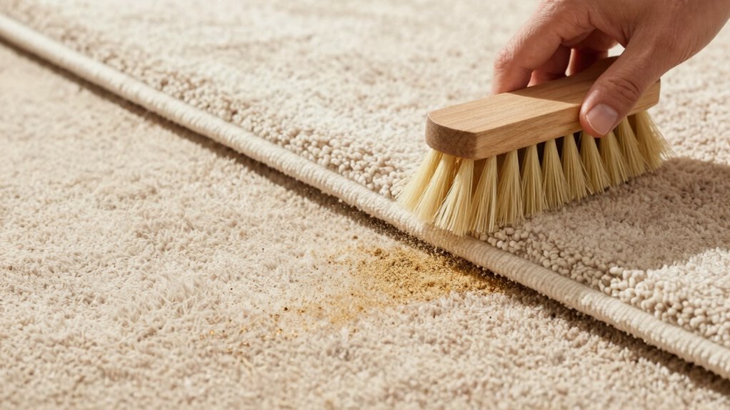 prepare carpet before cleaning