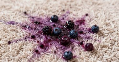 prevent rug purple stains