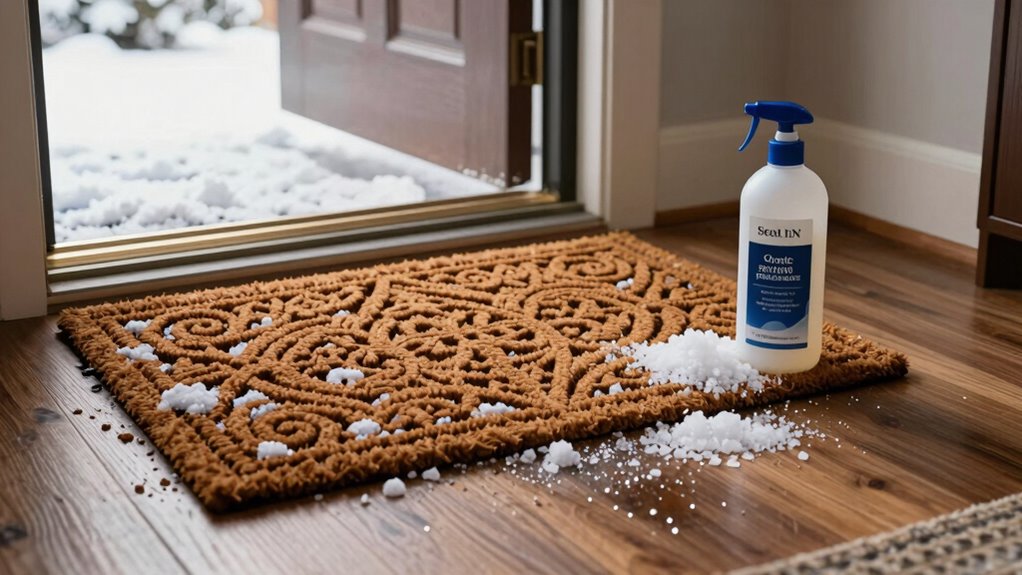 protect floors with mats