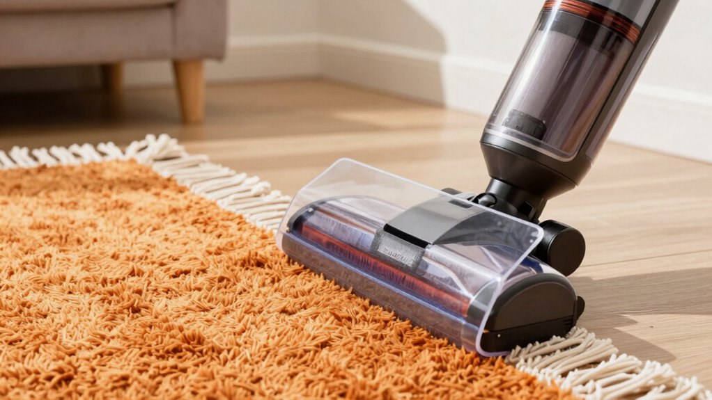 protect fringes during vacuuming