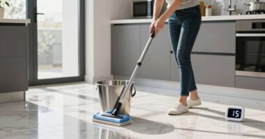 quick efficient floor cleaning