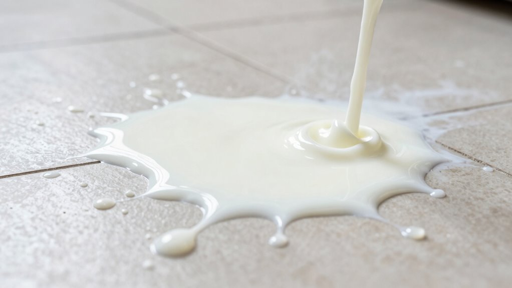 quick milk spill cleanup