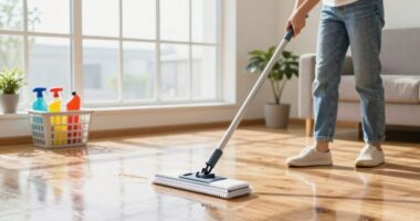 quick spring floor refresh