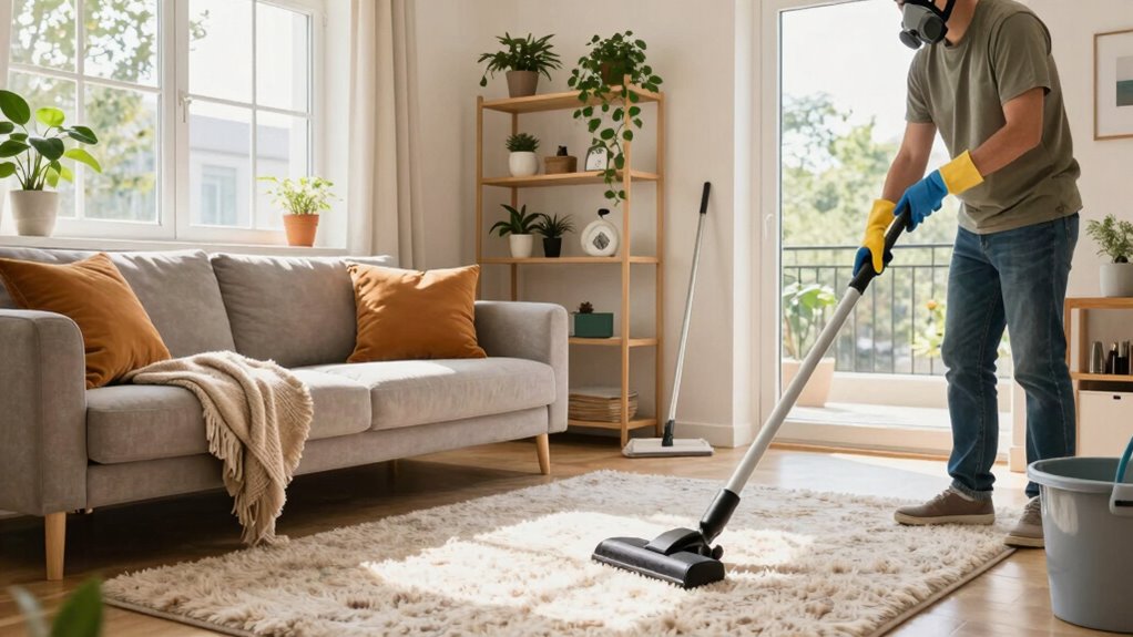 regular dusting and ventilation