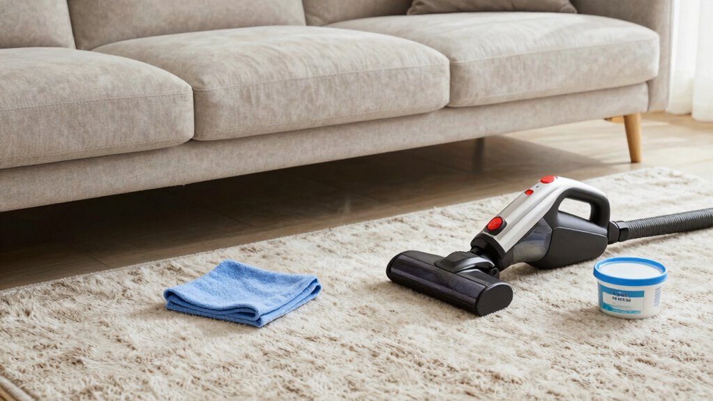 regular under furniture cleaning schedule