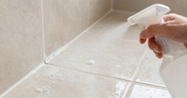 remove bathroom lime scale