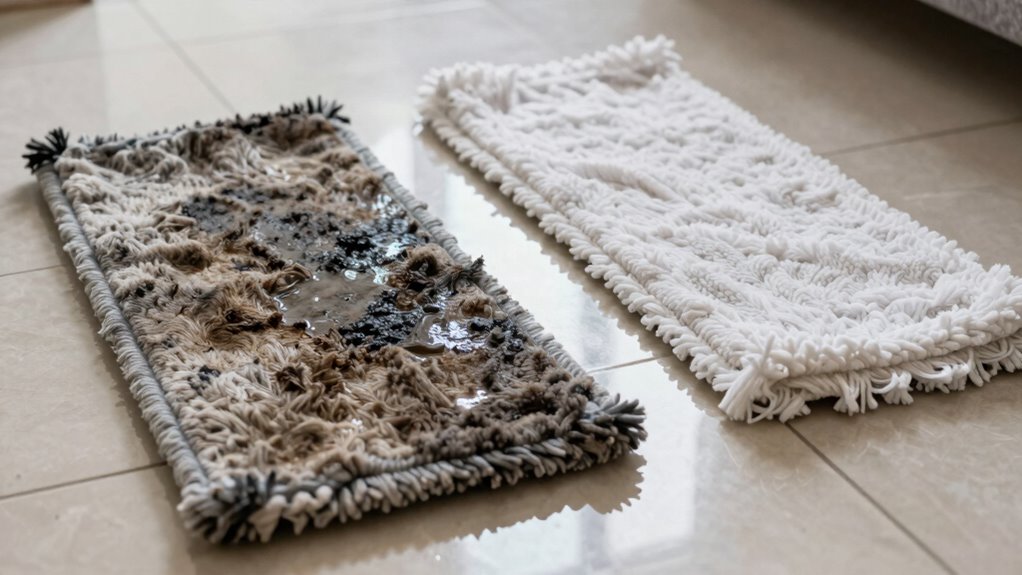 replace mop pads regularly