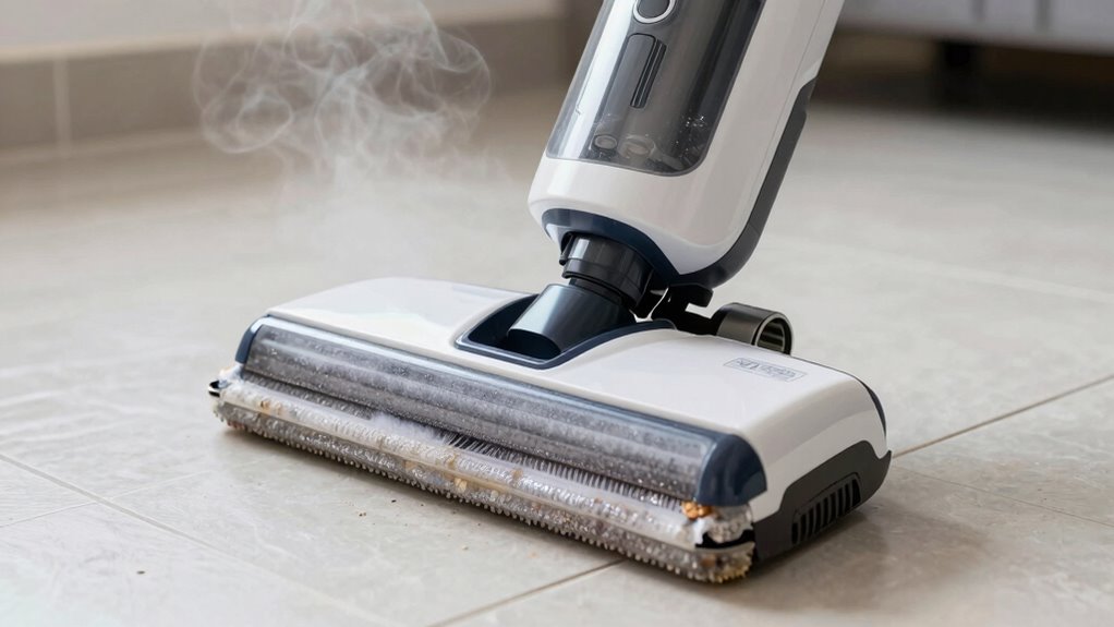 reset and descale steam mop
