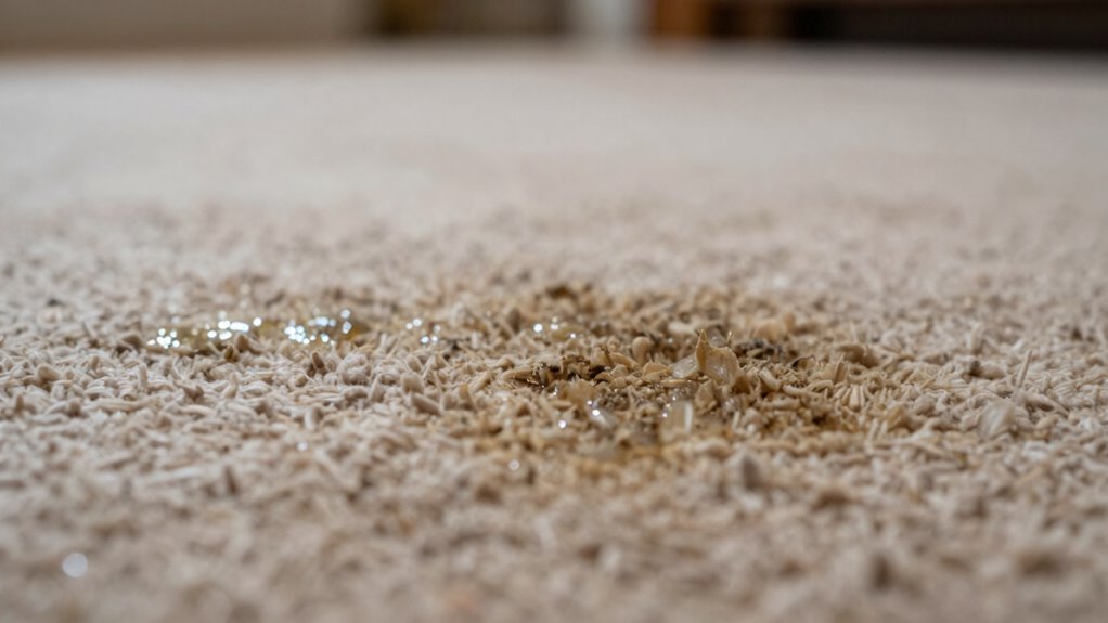 residual crystals trap odors