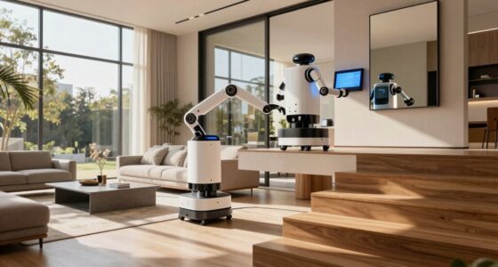 robot cleaning two floors