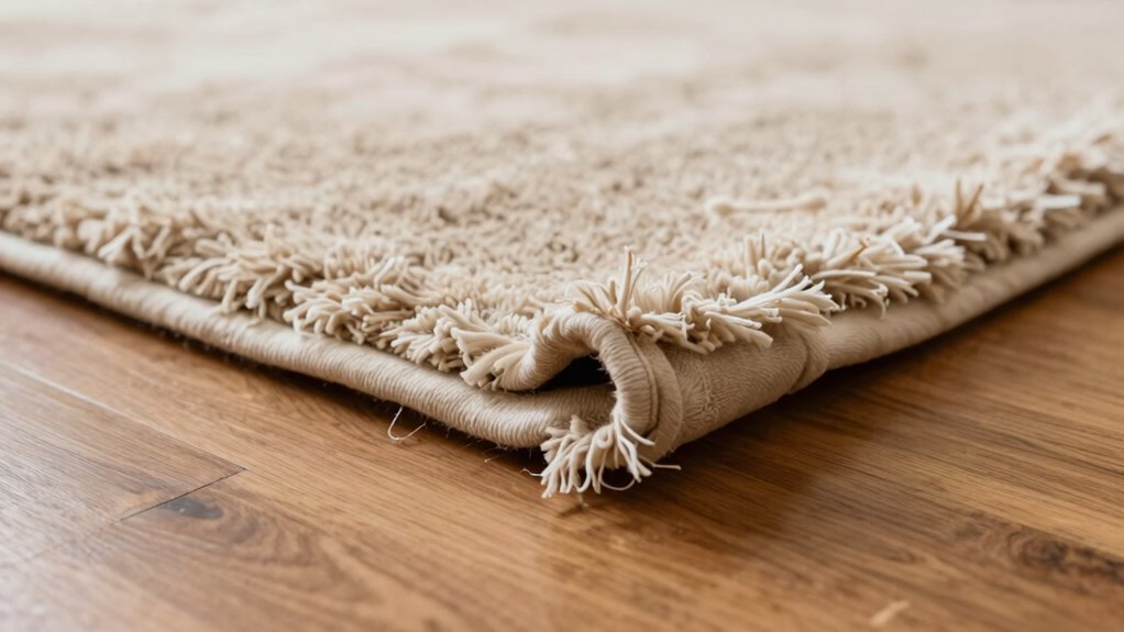 rug corner curling causes