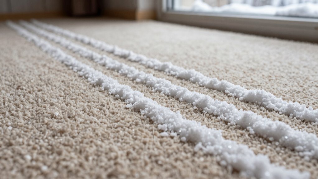 salt residues cause carpet staining