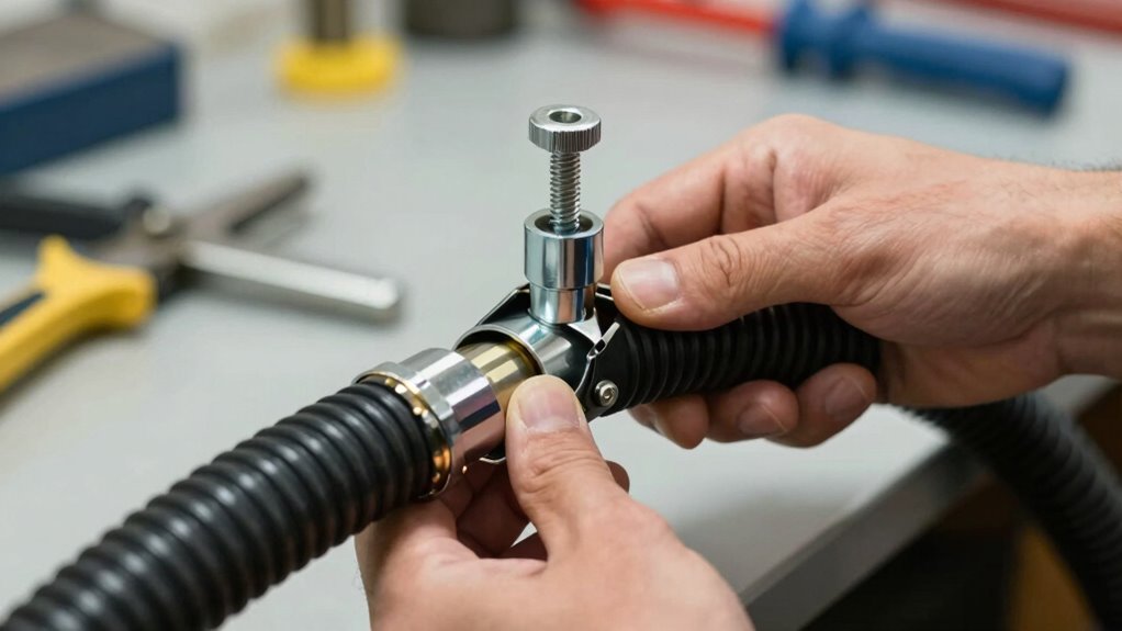 secure hose with clamps