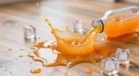 sports drink spill cleanup