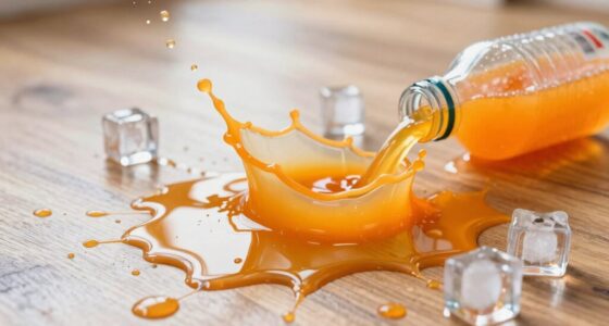 sports drink spill cleanup