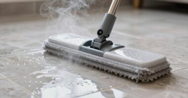 steam mop leaking water