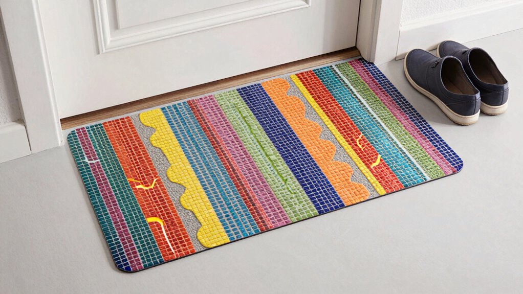 sticky reusable shoes off signs