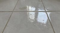 sticky tile floor residue