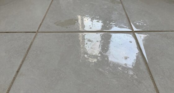 sticky tile floor residue