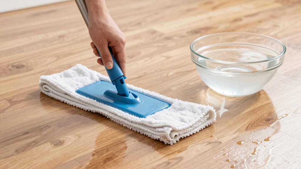 tailor rinsing to flooring type