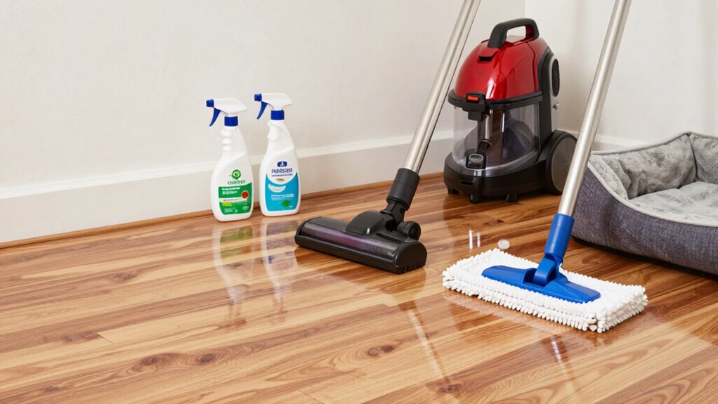 test cleaners on small area