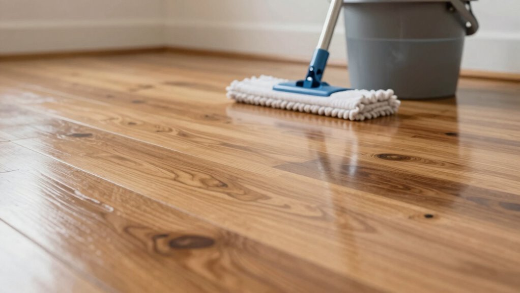 thorough gentle floor rinsing