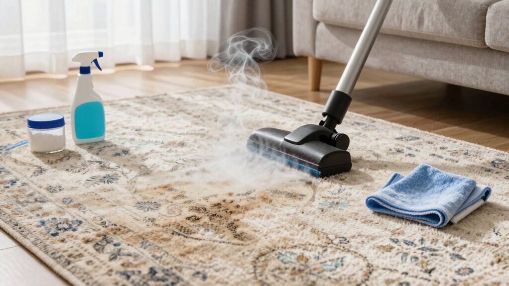 thorough rug surface cleaning