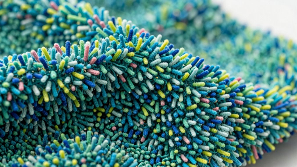 tiny fibers trap microscopic debris