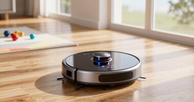 top camera enabled robot vacuums