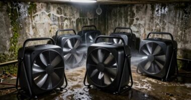 top crawl space air movers