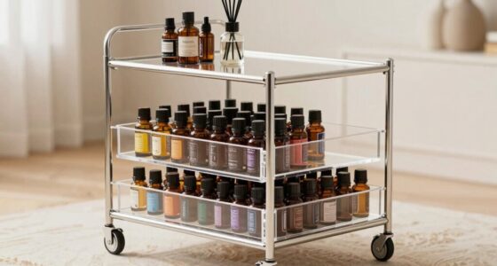 top rolling oil storage carts