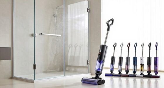 top shower glass vacuums