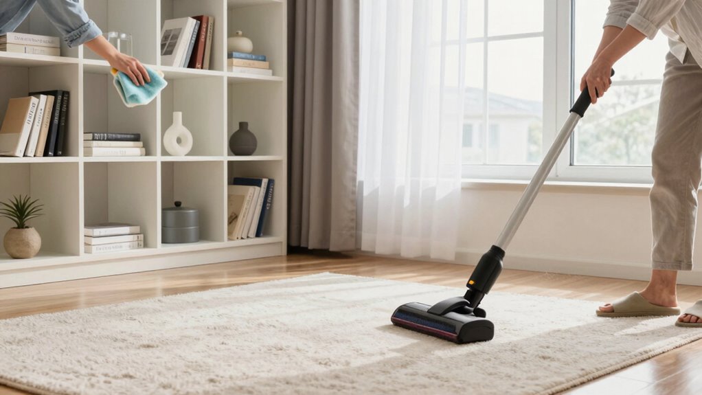 top to bottom cleaning sequence