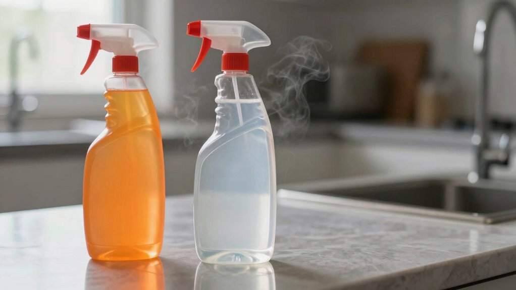 toxic fumes from chemical mixing