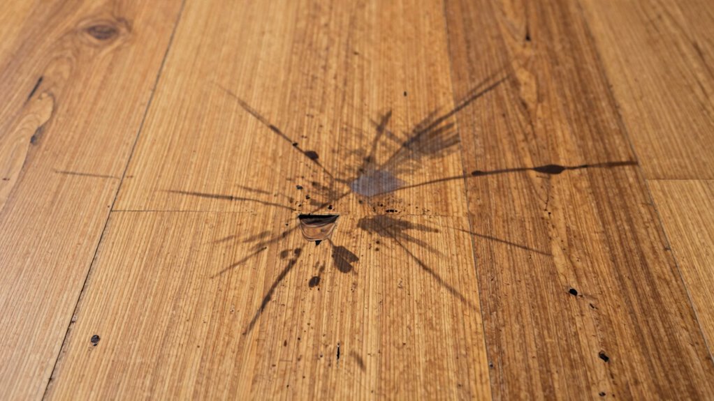 urine penetrates floor layers
