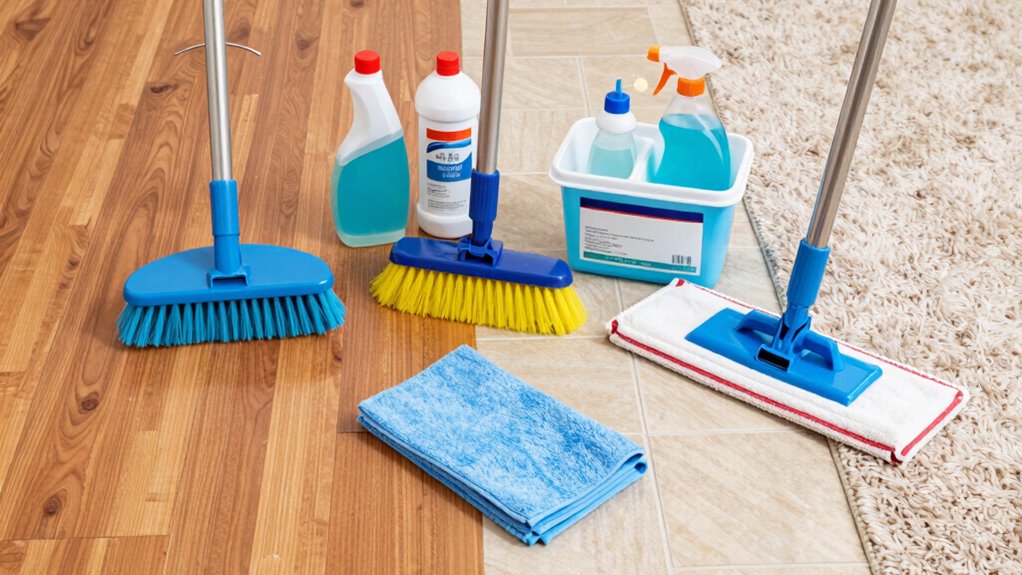 use appropriate cleaning tools