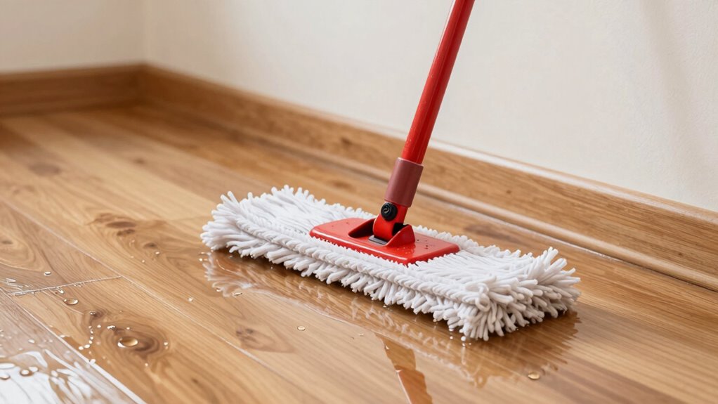 use damp not soaked