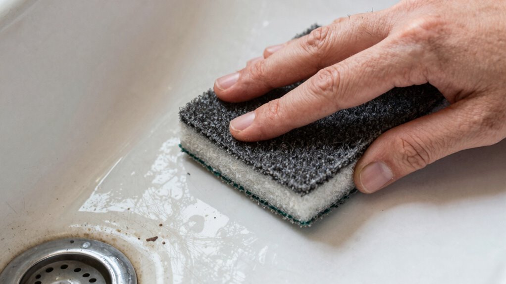 use gentle appropriate abrasives