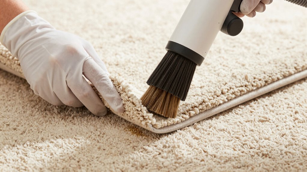 use slow multi directional vacuuming