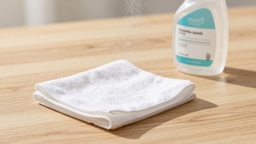 use specialized dust cleaning products