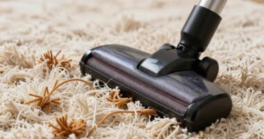 vacuum damages rug fringe