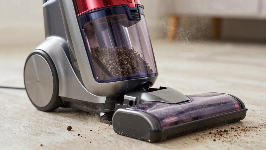 vacuum odor from trapped debris