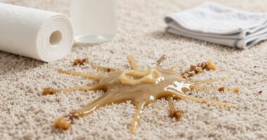 vomit carpet cleanup guide