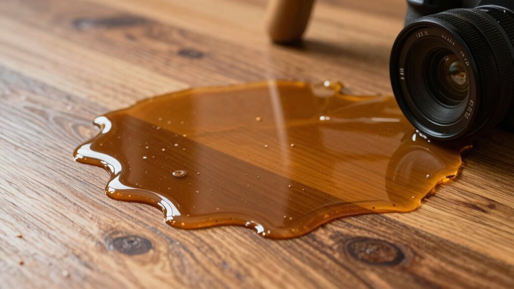 warm water softens residues