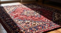 area rugs accumulate dust