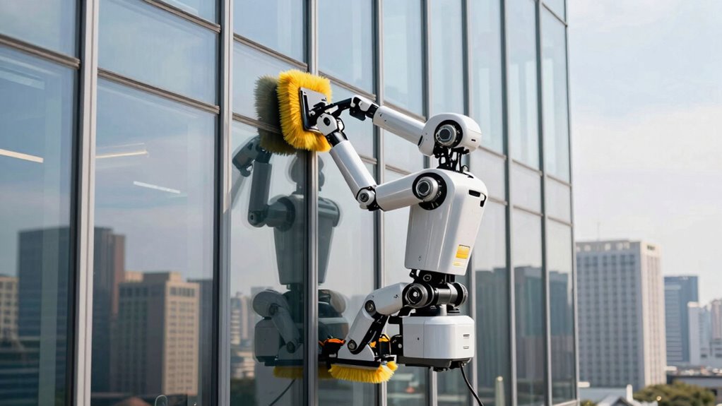 automated safe glass cleaning