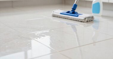 avoid glossy tile streaks
