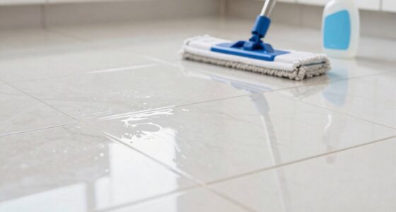 avoid glossy tile streaks