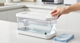 clean dock without spills